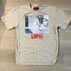 Reason Beige Scarface Graphic T-Shirt